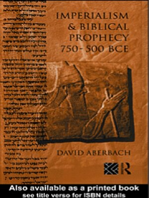 cover image of Imperialism and Biblical Prophecy